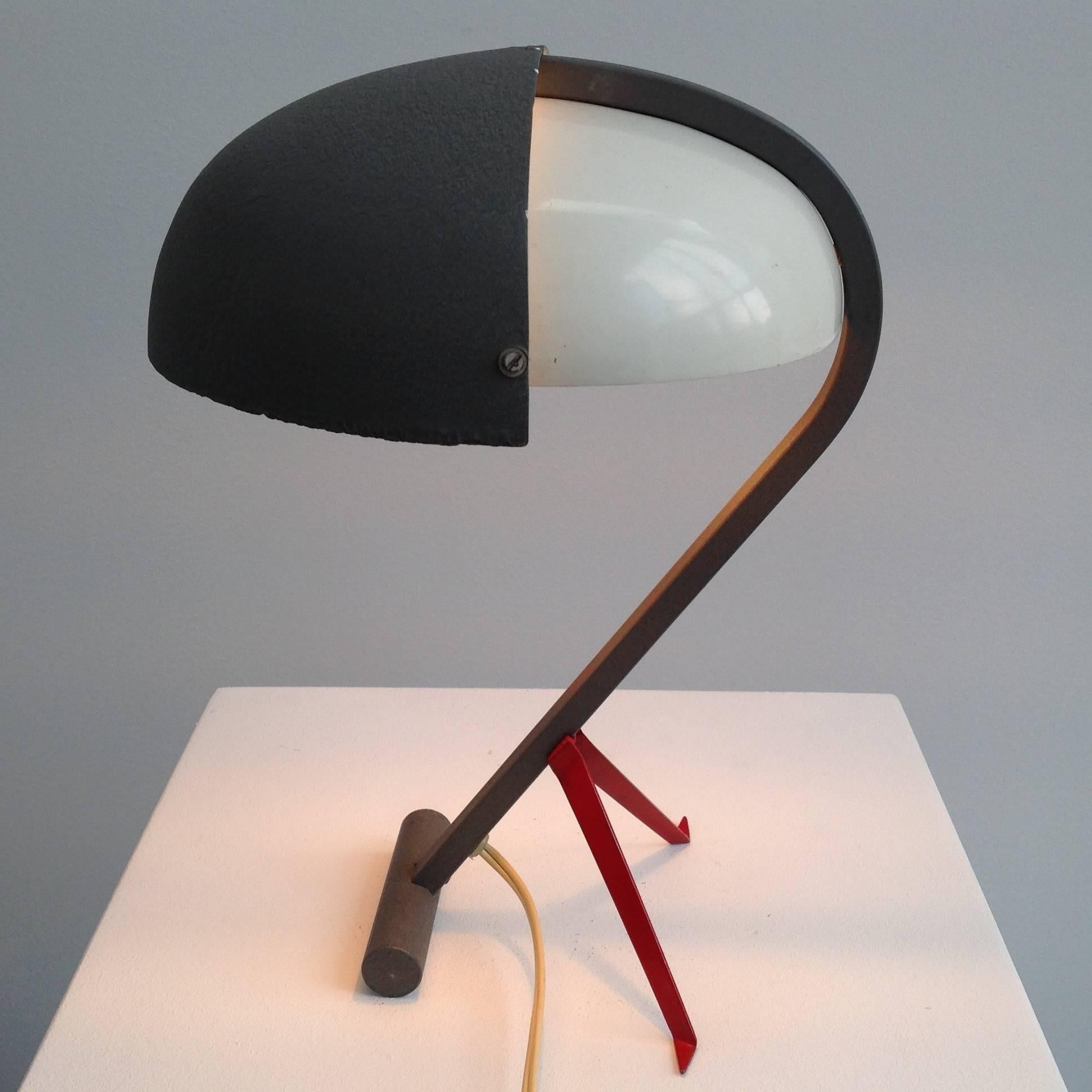 Metal Very Rare Exclusive Desk Lamp by Louis Kalff, by Philips Anno, 1950 For Sale