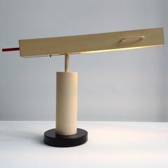 Extremely Rare Desk Lamp Design by Ettore Sottsass, Made in Small Quantity
