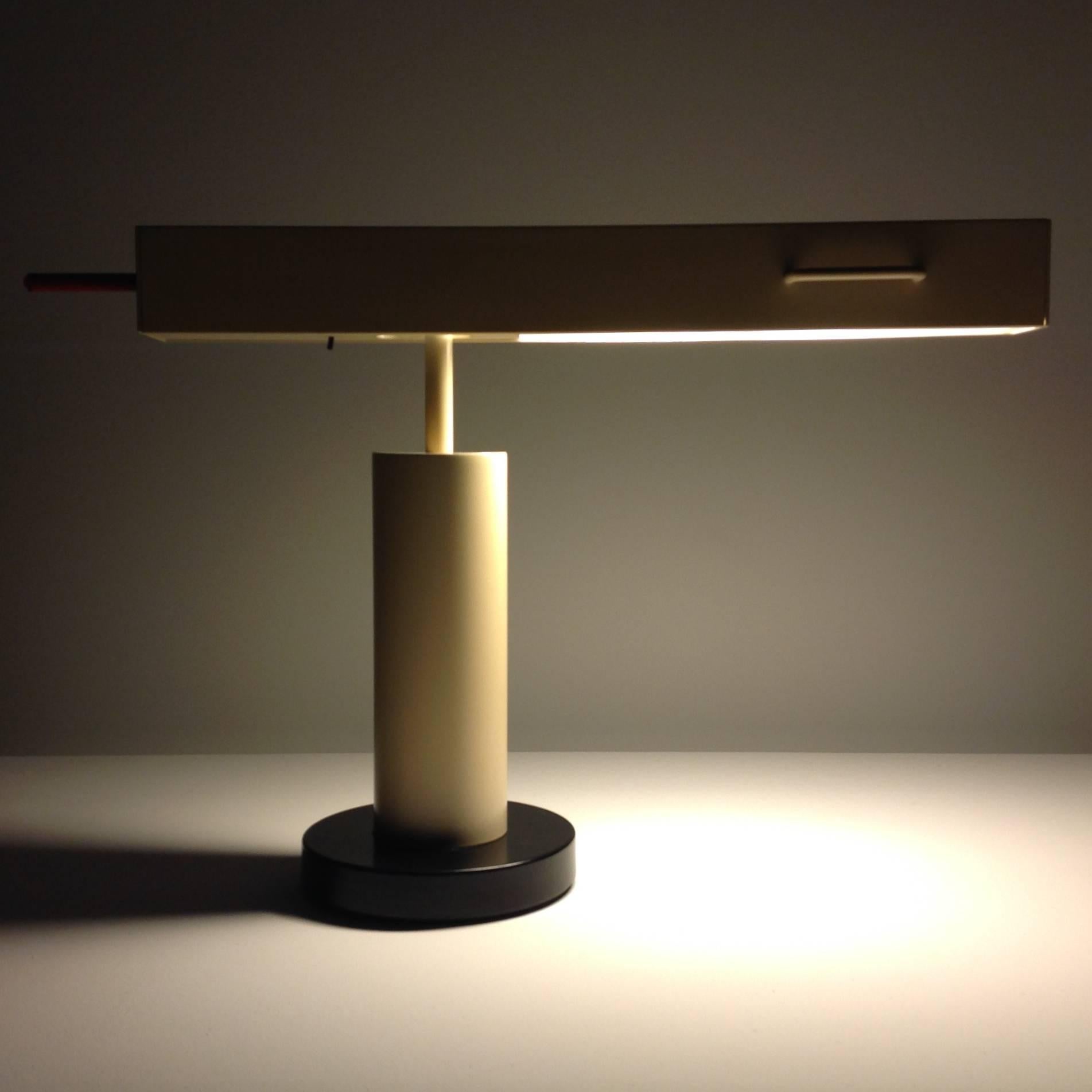 Italian Extremely Rare Desk Lamp Design by Ettore Sottsass, Made in Small Quantity For Sale
