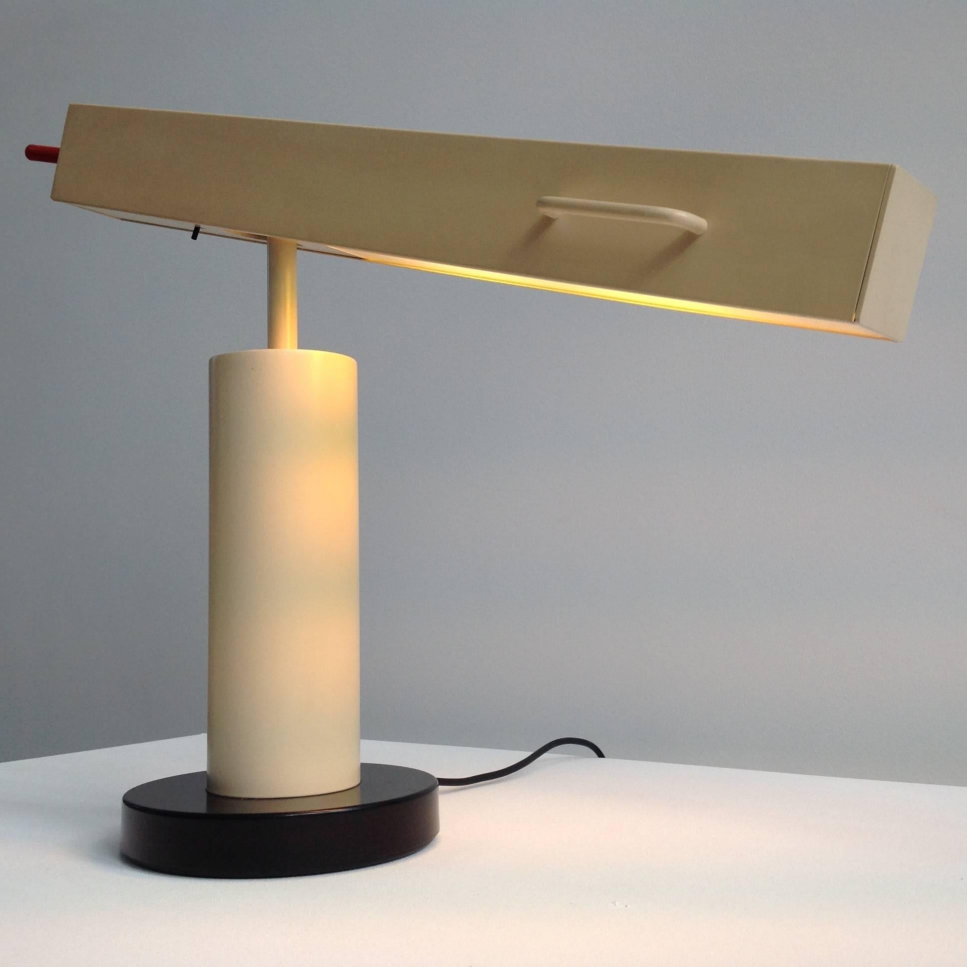 Late 20th Century Extremely Rare Desk Lamp Design by Ettore Sottsass, Made in Small Quantity For Sale
