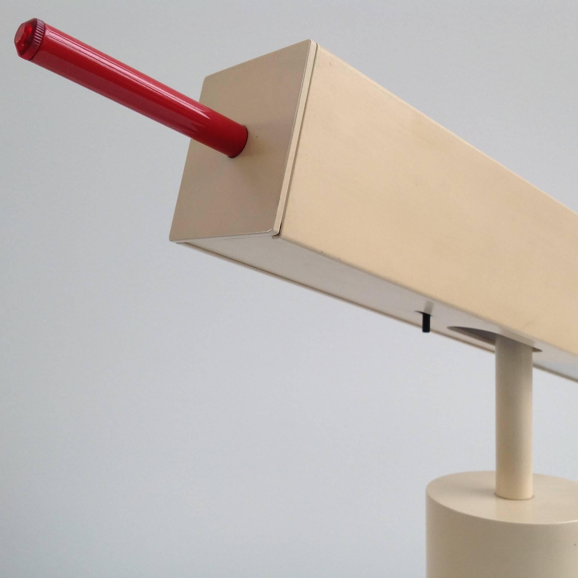 Extremely Rare Desk Lamp Design by Ettore Sottsass, Made in Small Quantity For Sale 1