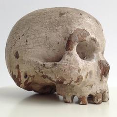 Wooden Skull, 18th Century