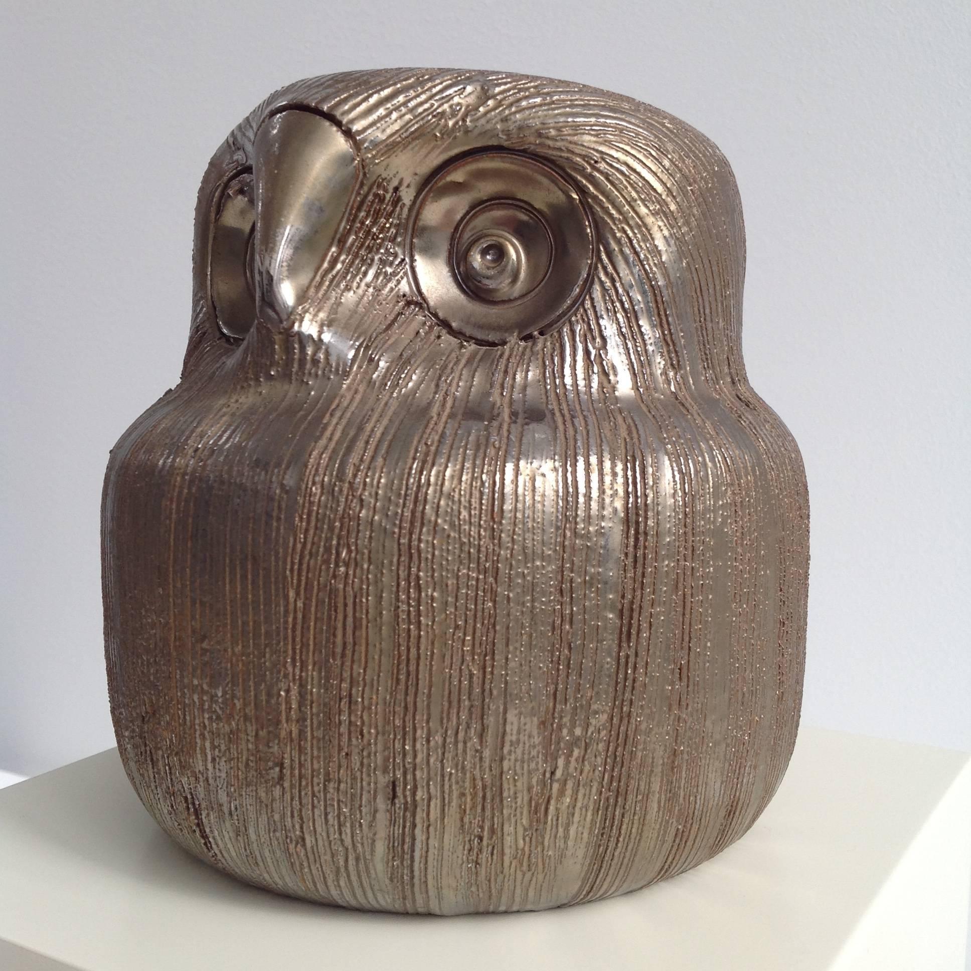 Beautiful Ceramic Owl, Italy, 1970 For Sale 2