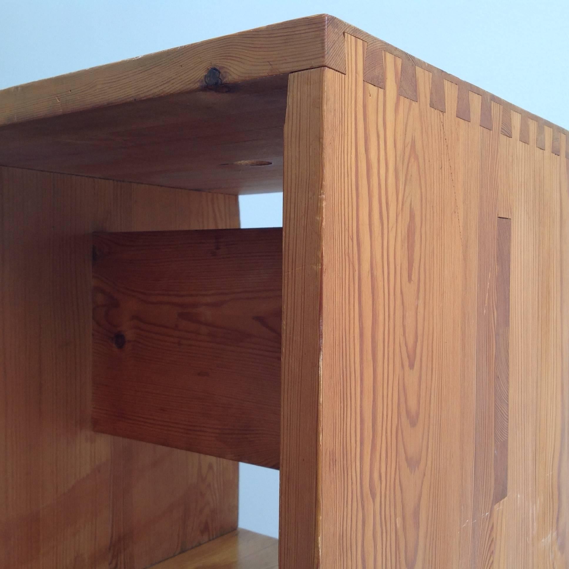 Pair of Custom-Made Side Tables, Style Pierre Chapo 1