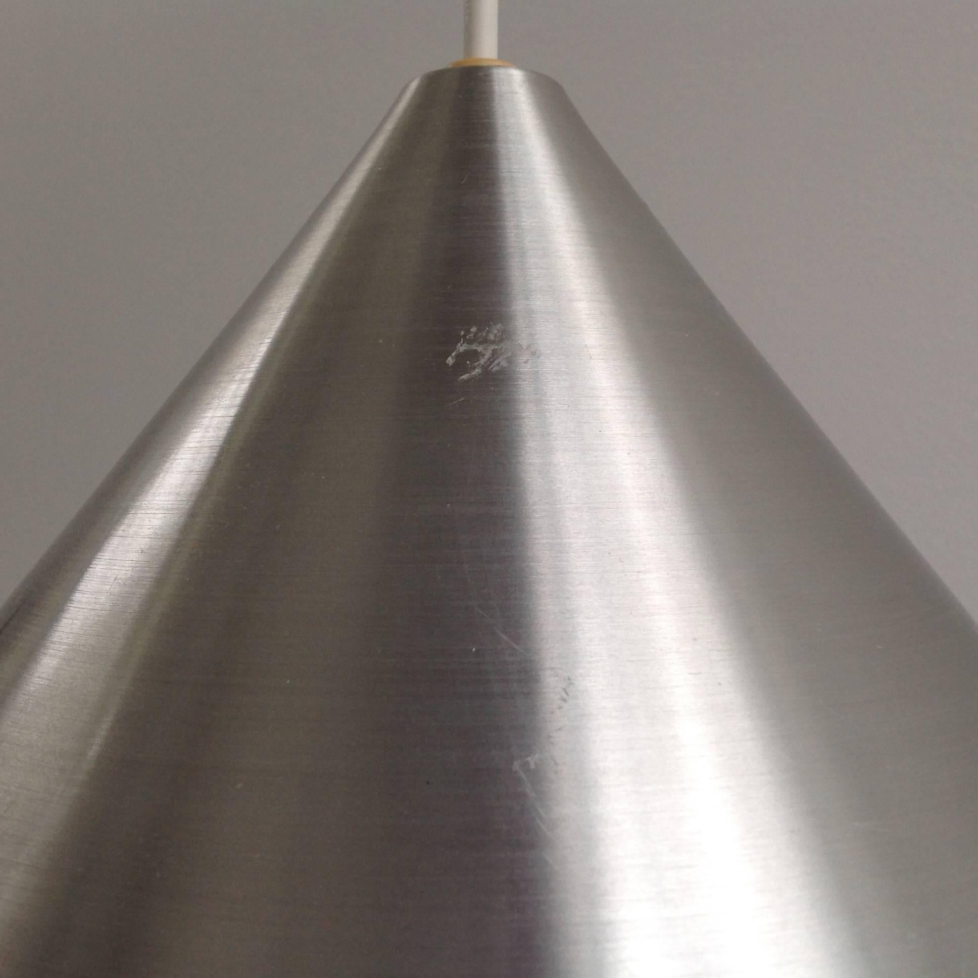 Three Beautiful Glass Chandeliers Cone Shape, Anno, 1970 For Sale 1