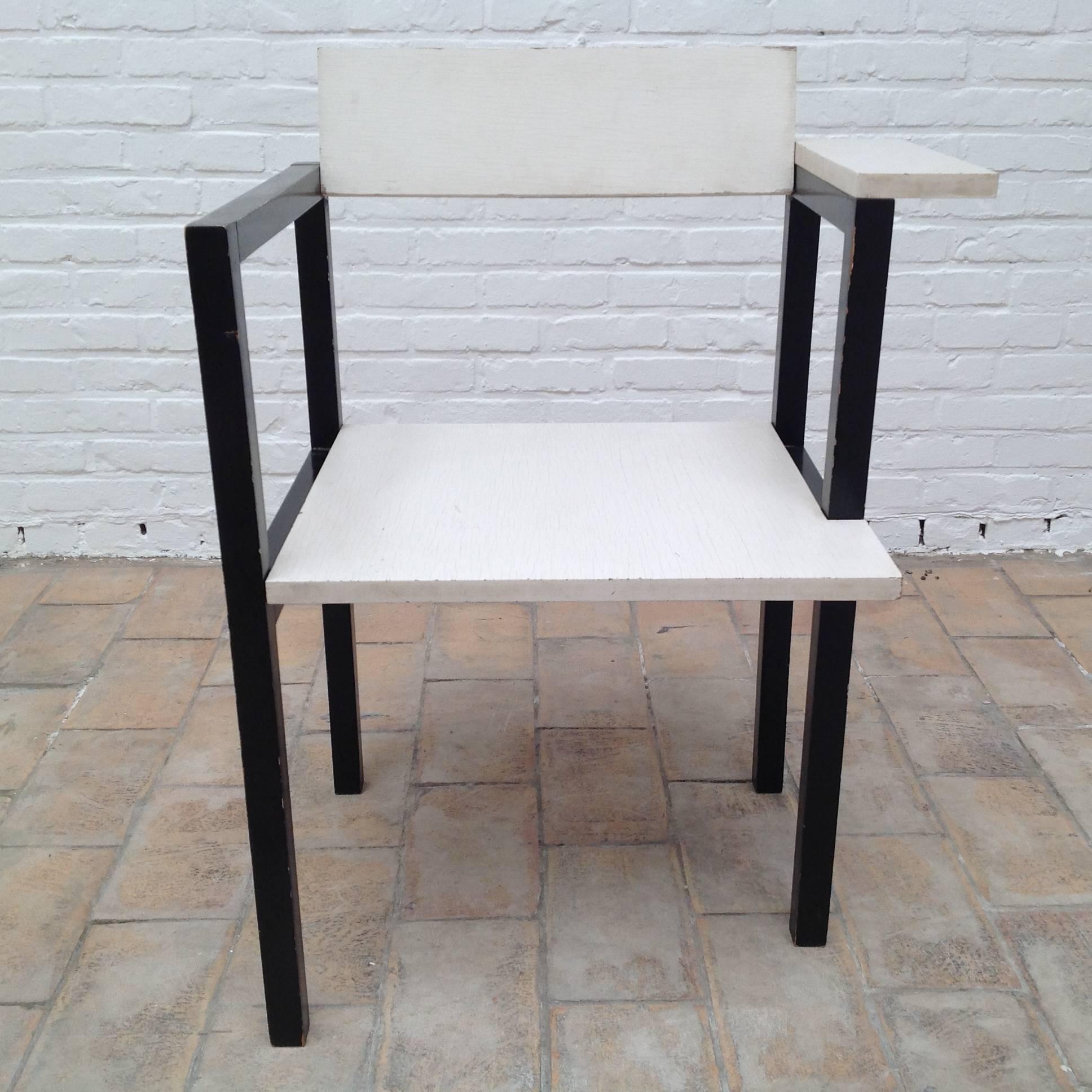 Dutch Very Rare and Unknown One-Off Chair by Gerrit Rietveld For Sale