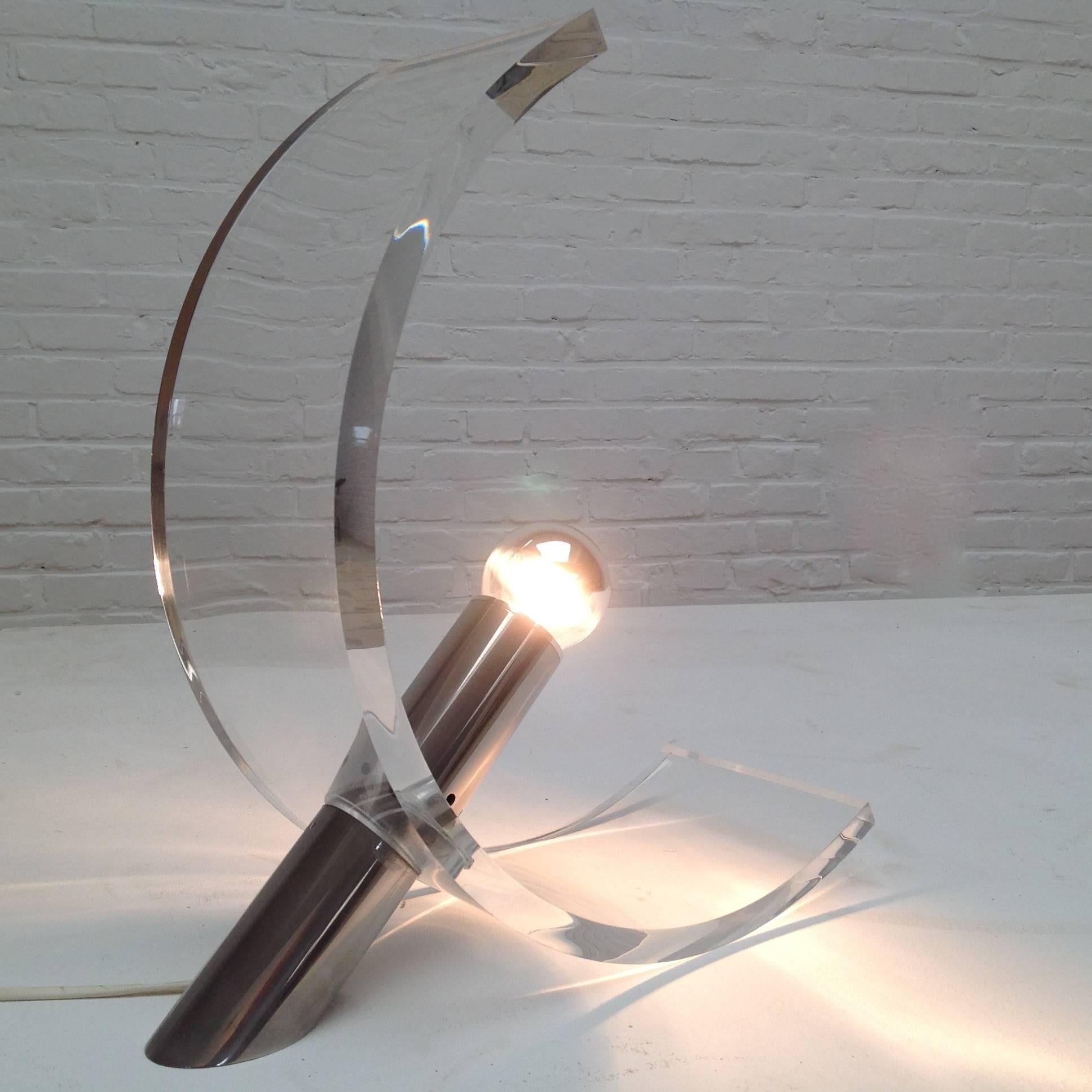 Metalwork Tito Agnoli Mid-Century Table Lamp by O-Luce, Italy, 1960 For Sale