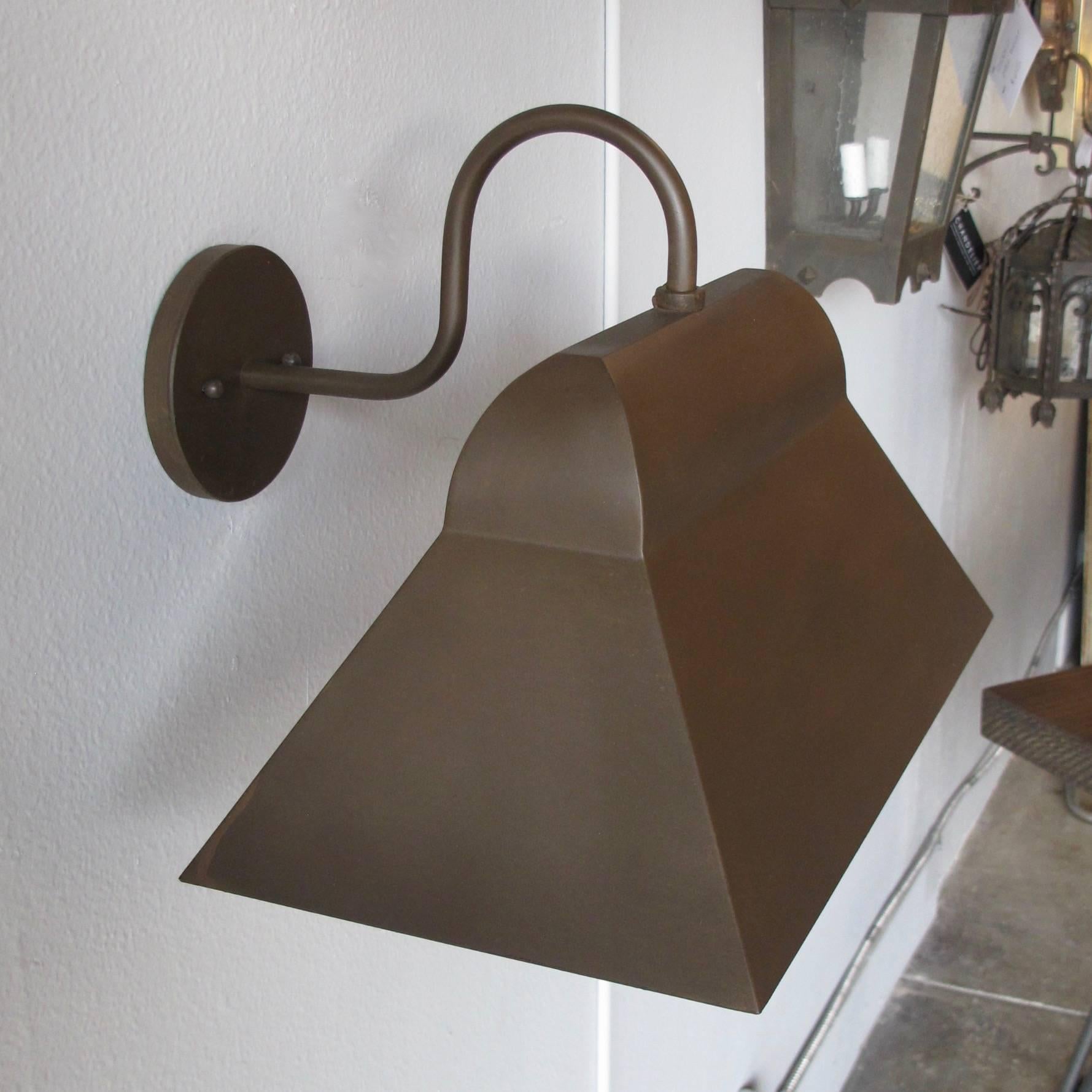 American Three-Light Iron Wall Sconce For Sale