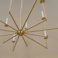 12 Light Brass Chandelier