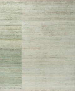 Jaipur Rugs 6X9 Feet Hand geknüpft Teppich Wolle Modern Grün Teppich