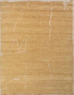Jaipur Rugs 8x10 Piedi Tappeto annodato a mano in lana Tappeto moderno oro