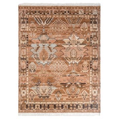 Jaipur Rugs 8x10 Piedi Tappeto annodato a mano in lana Moderno Rosso e Arancione