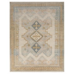 Jaipur Rugs 8x10 Piedi Tappeto annodato a mano in lana moderno avorio