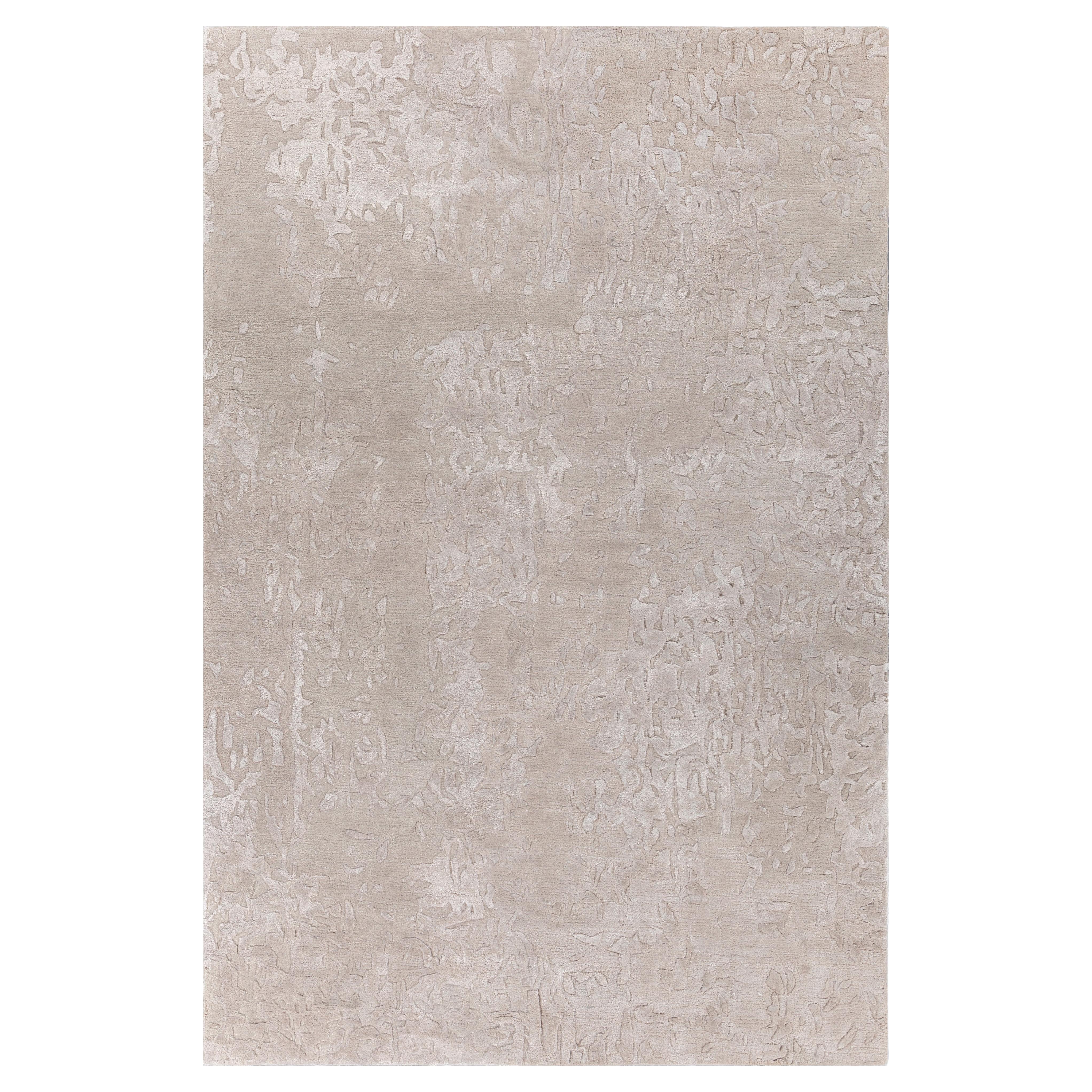 Tappeto Jaipur Rugs 5x8 Piedi Tappeto Tappeto di Lana e Viscosa Moderno Avorio