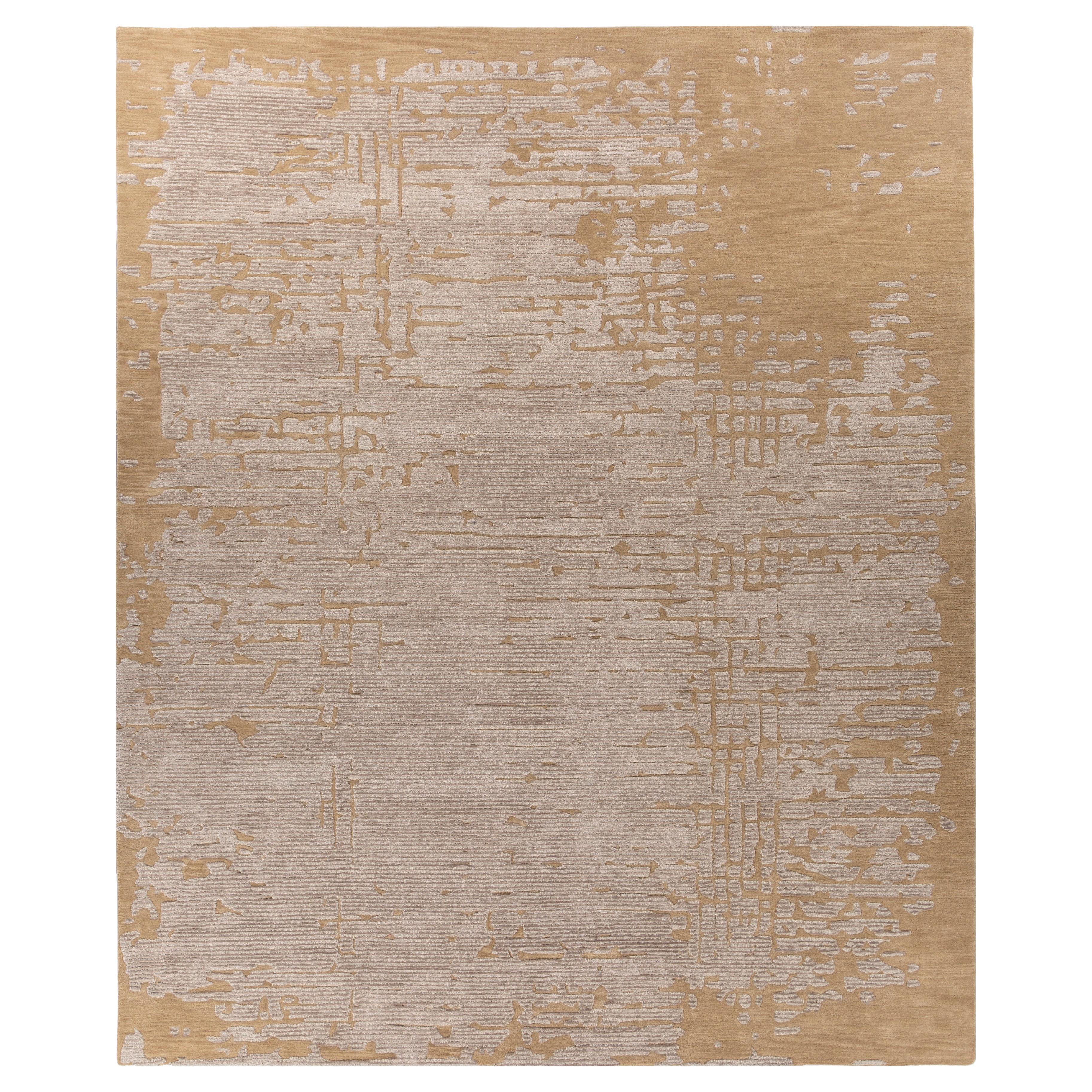 Tappeto Jaipur Rugs 8X10 Piedi Tappeto trapuntato a mano in lana e viscosa Moderno Avorio