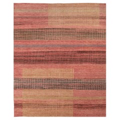 Jaipur Rugs 5X8 Piedi Tappeto annodato a mano in lana Moderno Rosso e Arancione