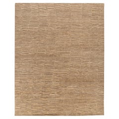 Jaipur Rugs 8x10 Piedi Tappeto annodato a mano in lana moderno beige e marrone
