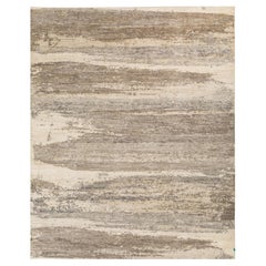 Jaipur Rugs 8x10 Piedi Tappeto annodato a mano in lana moderno avorio