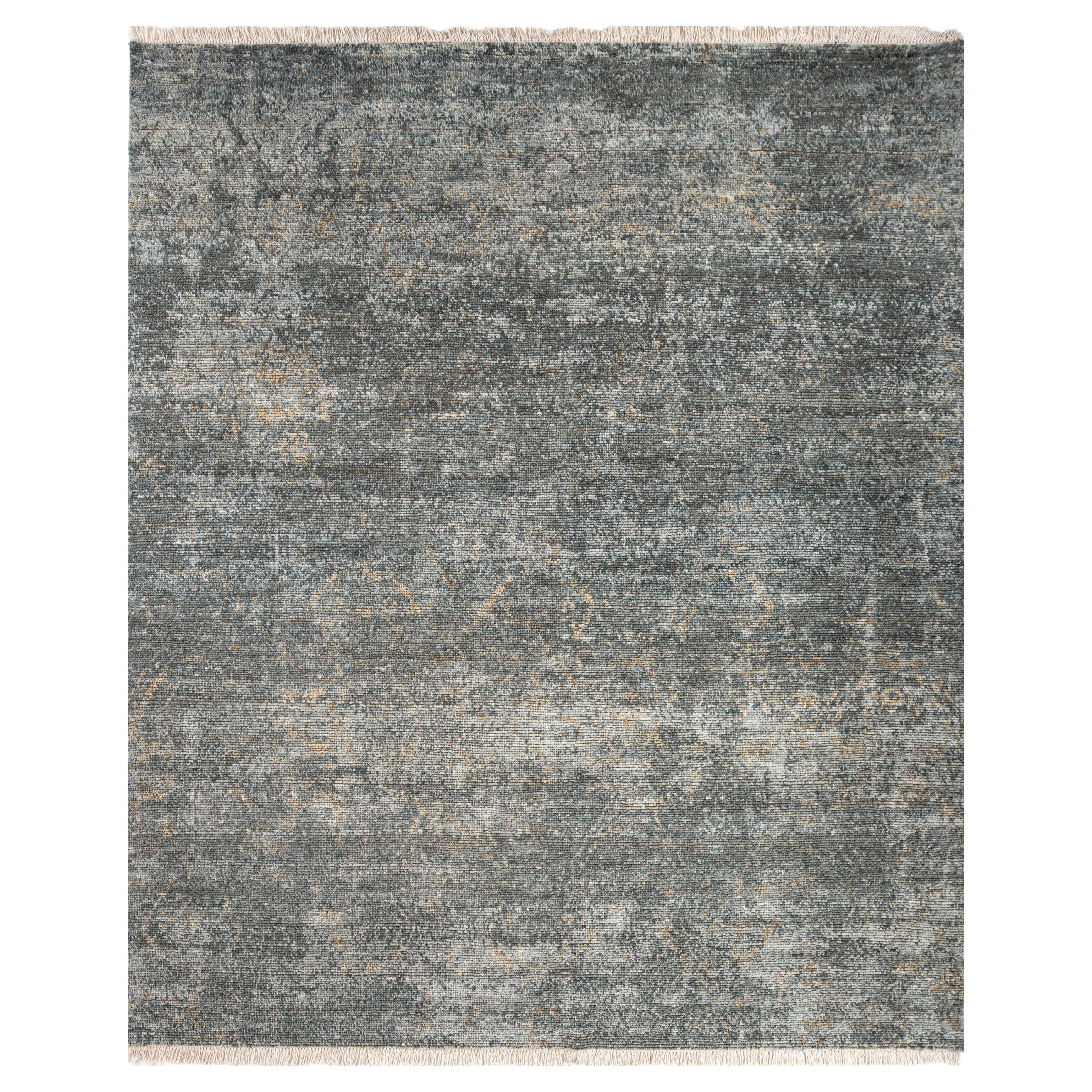 Jaipur Rugs 8x10 Piedi Tappeto annodato a mano in lana Tappeto moderno blu