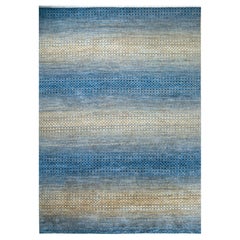 Jaipur Rugs 8x10 Feet Hand knotted Carpet Wool Modern Blue Rug