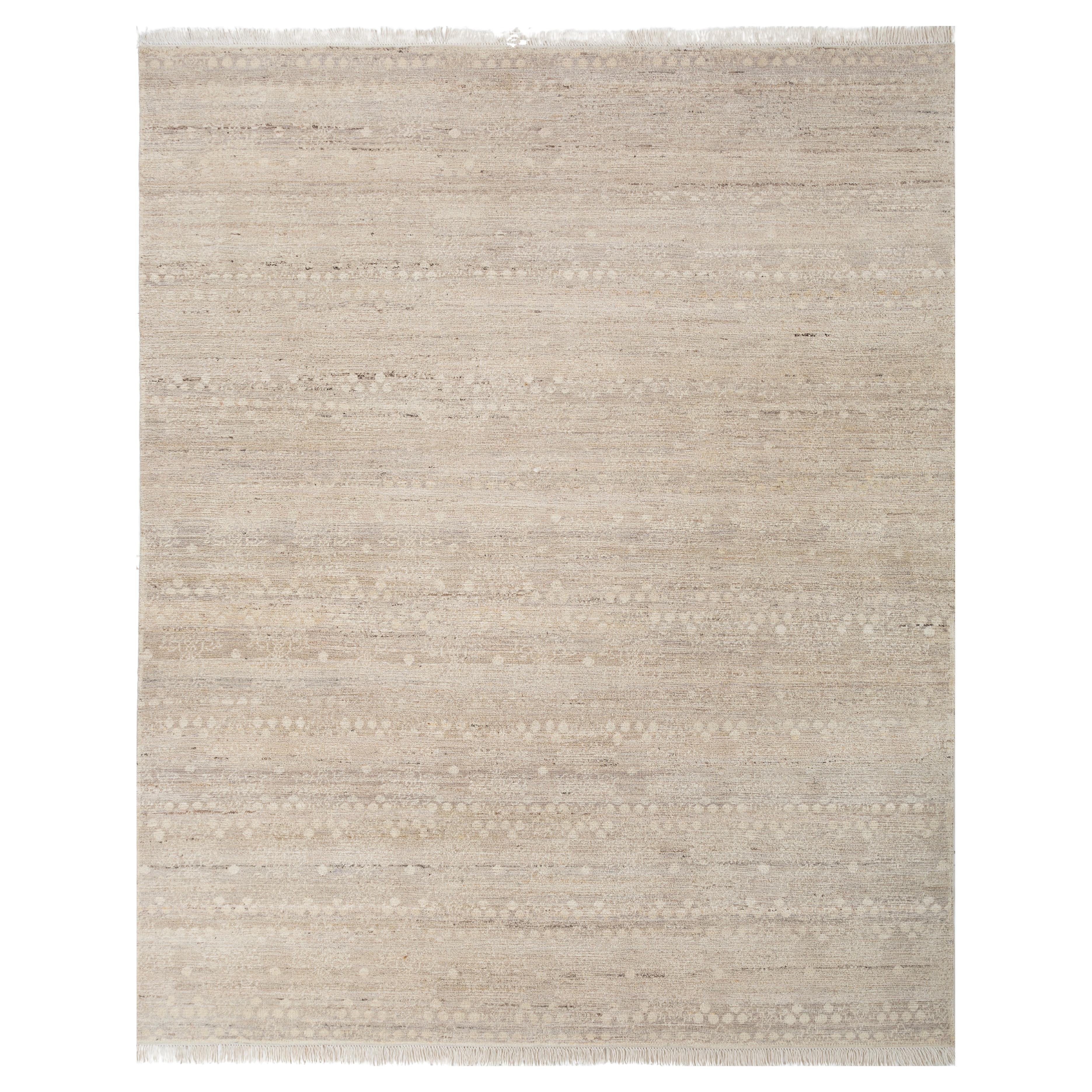 Jaipur Rugs 8x10 Piedi Tappeto annodato a mano in lana moderno avorio