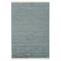 Tappeto Jaipur Rugs 5X8 Piedi Annodato a mano in Lana e Seta Moderna Blu