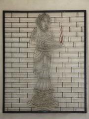 Large "Ganesh & Parvati" Painted Iron Screens, India, circa 1950s