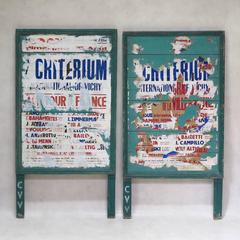 Set of Three Advertisement Panels for the Tour De France, circa 1950s-1960s