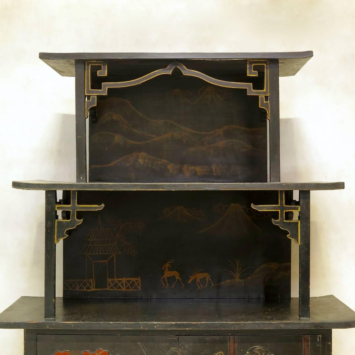 French Chinoiserie Cabinet, France, Early 1900s