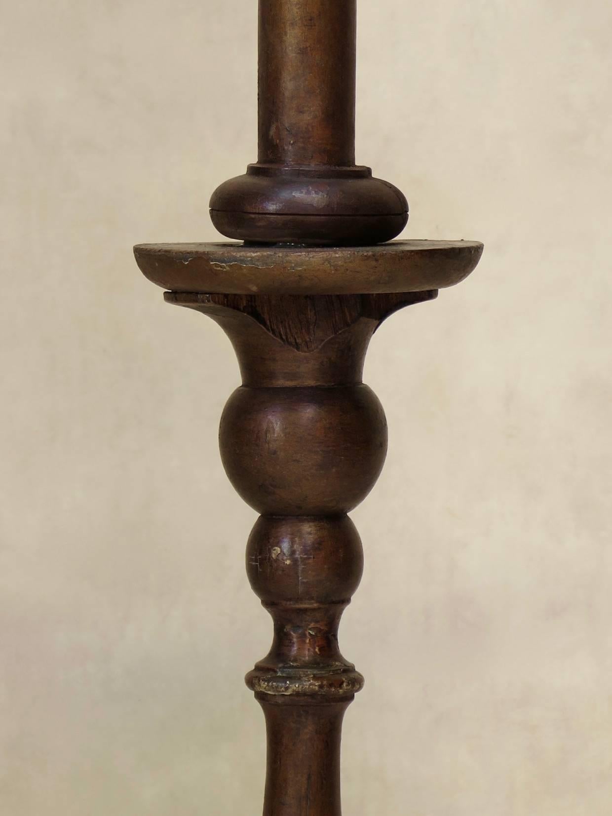 Large Burnished Gold Painted Candelabra, France, 19th Century For Sale 2
