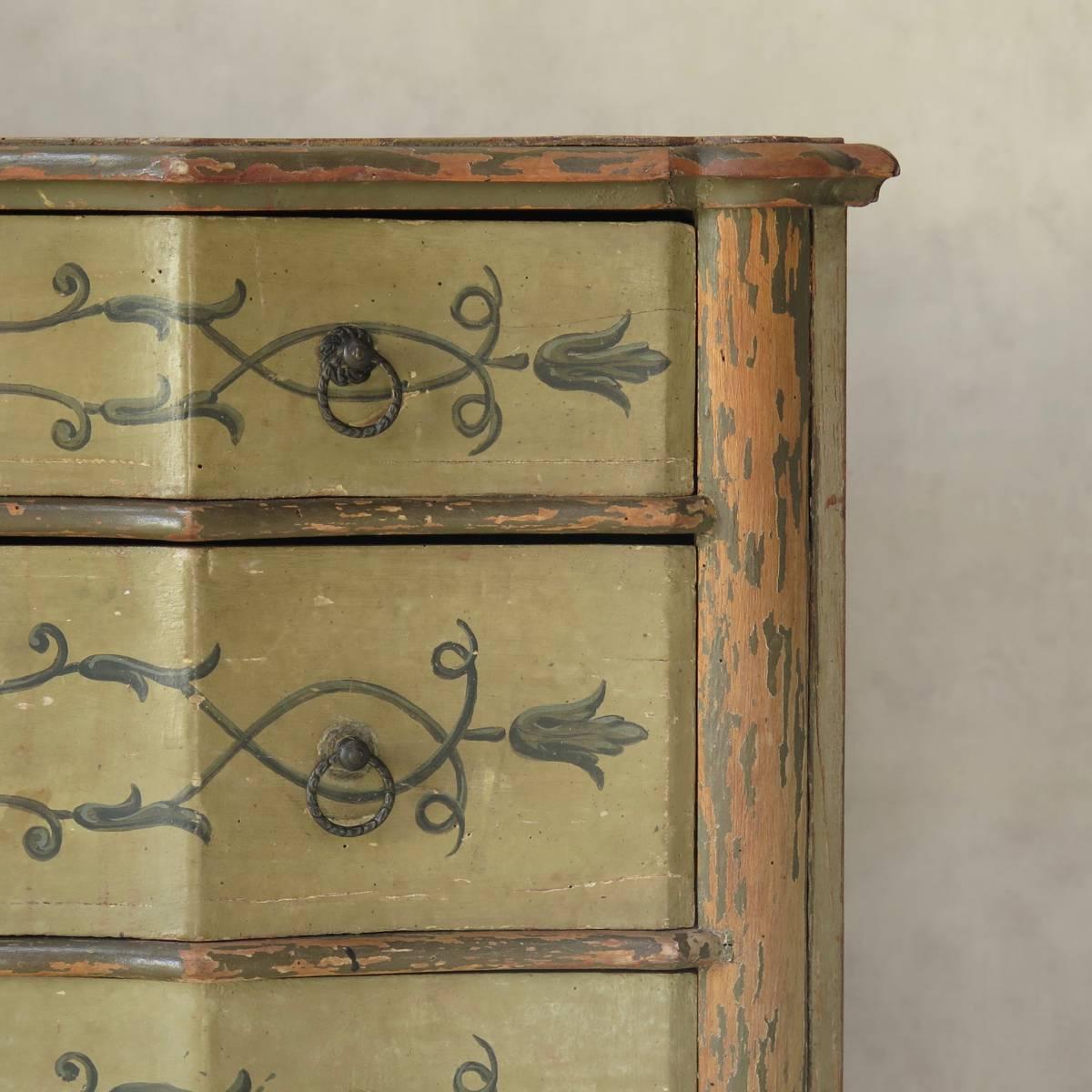 19th Century Italian Louis XV Style 1940s Chest of Drawers