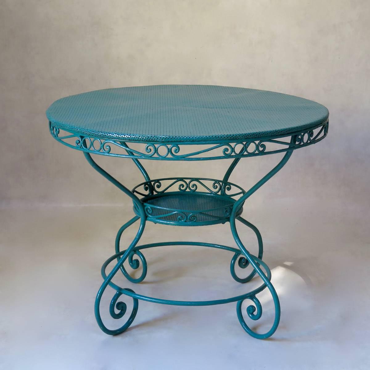 French 1950s Garden Table and Chairs 5