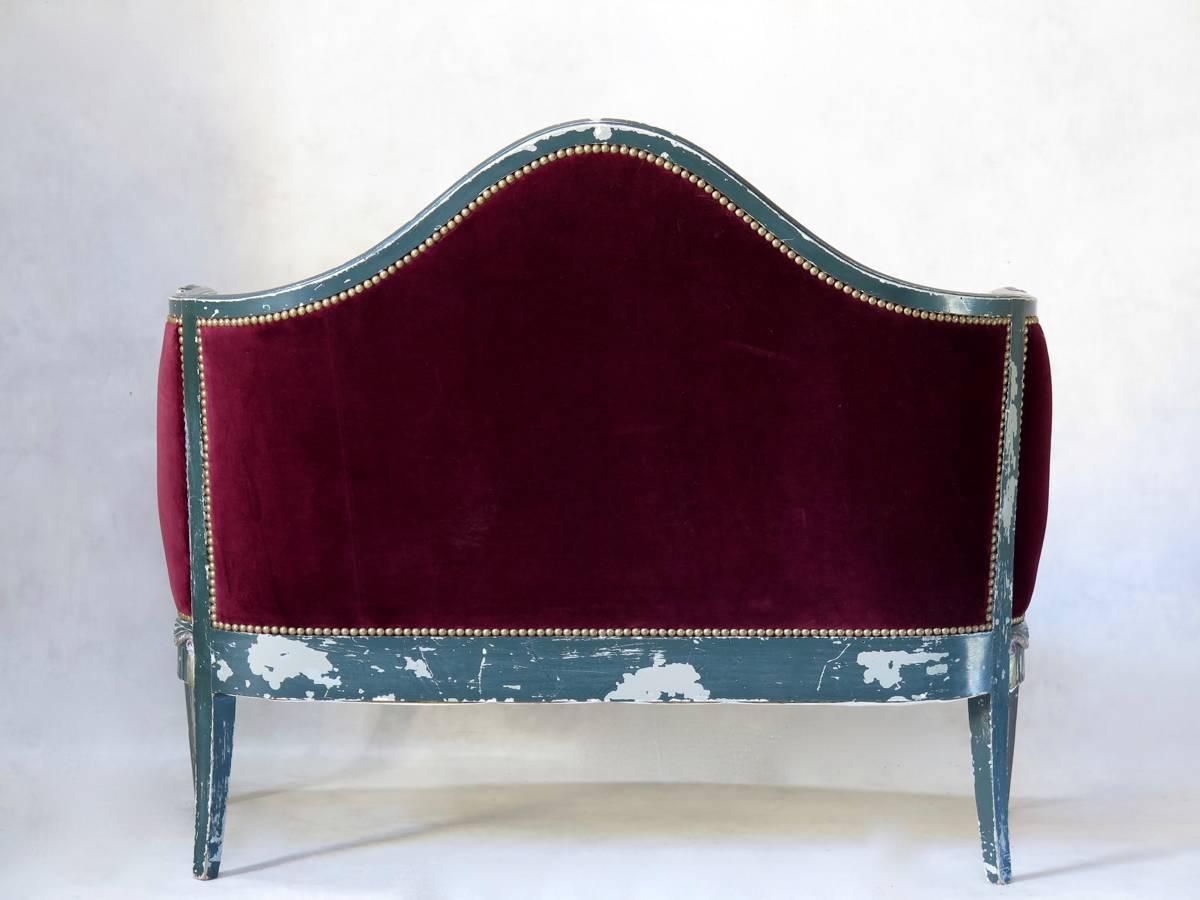 Art Deco Settee, France, circa 1920s For Sale 1