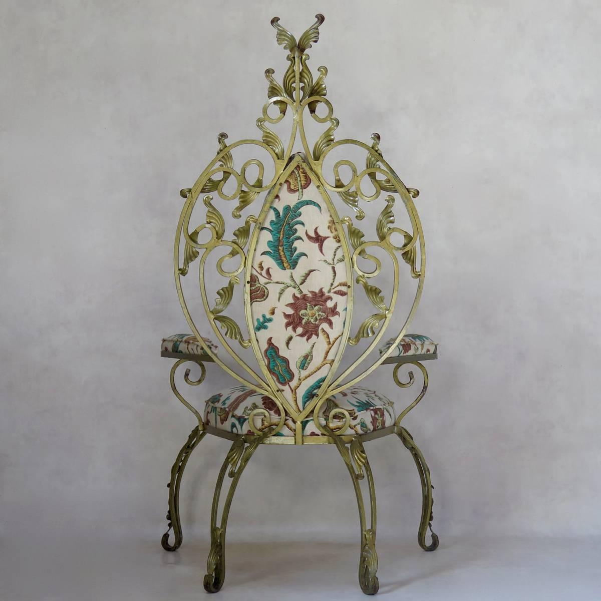 baroque throne chair