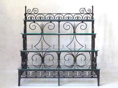 French Wrought-Iron Shelves, Dated "1889"