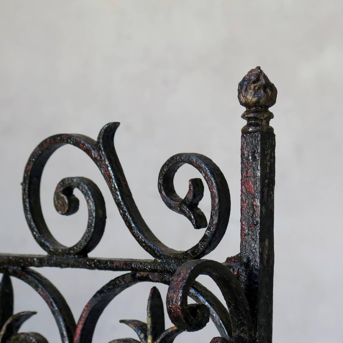 French Wrought-Iron Shelves, Dated 