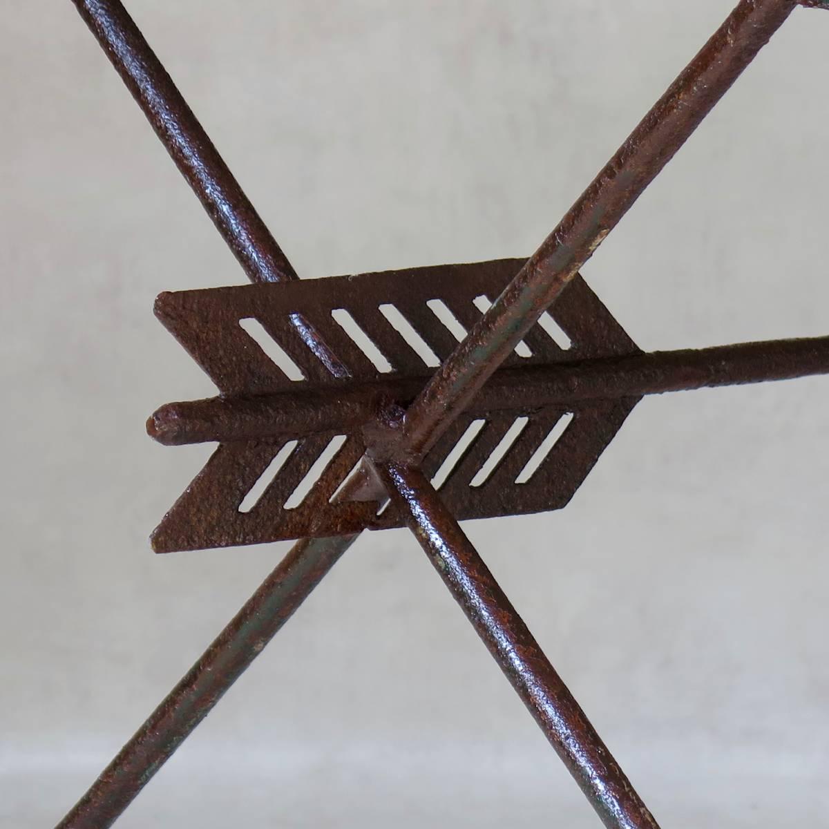 Elegant French 1940s Iron and Marble 