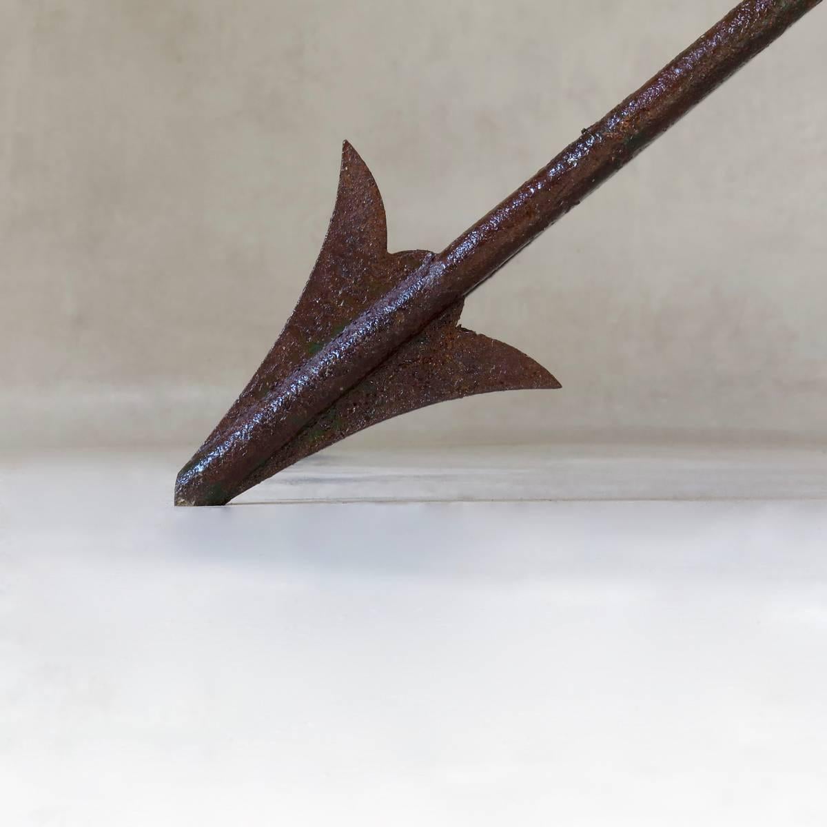 Elegant French 1940s Iron and Marble 