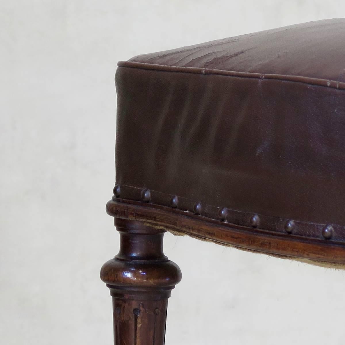 Bois Chaise de bureau française du XIXe siècle en vente