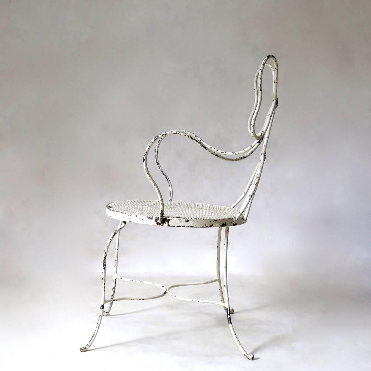 20ième siècle Fauteuil et chaise «ow » français des années 1950 en vente