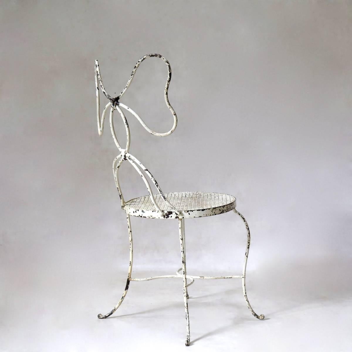 Art déco Fauteuil et chaise «ow » français des années 1950 en vente