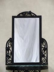Pair of French Art Deco Style Console and Mirrors