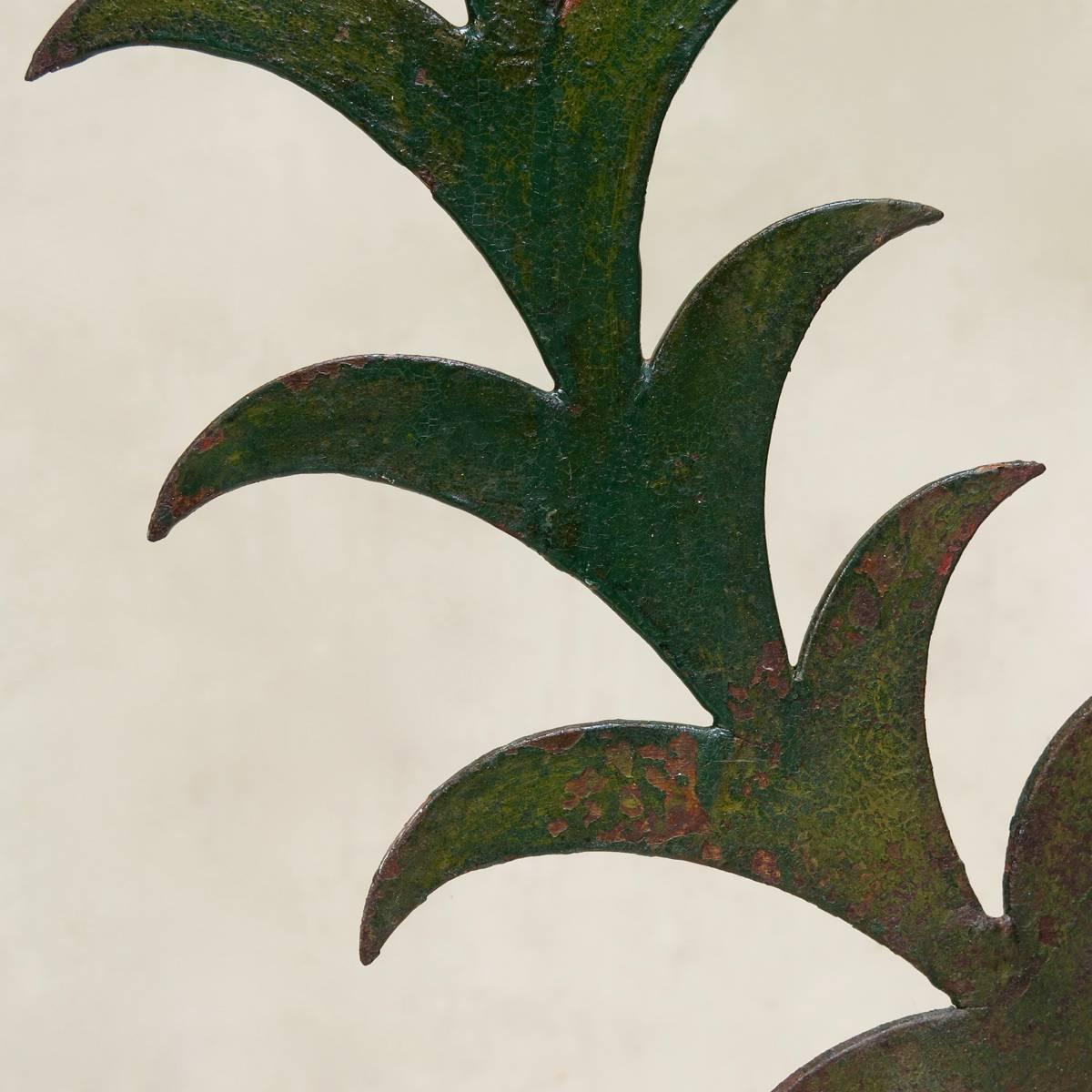 Großes großes signiertes „Parrot“-Schild aus lackiertem Eisen, Frankreich, frühes 20. Jahrhundert im Angebot 1