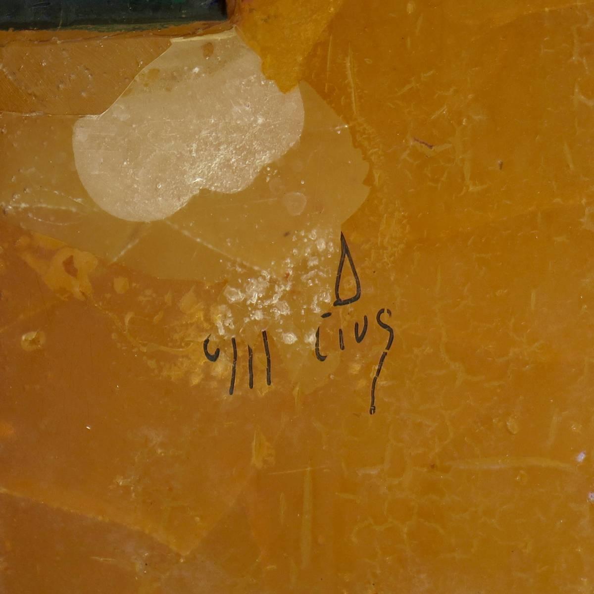 Gran aplique de resina, Francia, hacia la década de 1970 en Desgastado estado para la venta en Isle Sur La Sorgue, Vaucluse