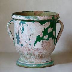 Glazed Terracotta Planter from Anduze, France, circa 1850s