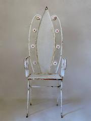 Six High-Backed "Daisy" Chairs, France, 1950s