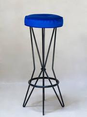 Six French Mid-Century Barstools