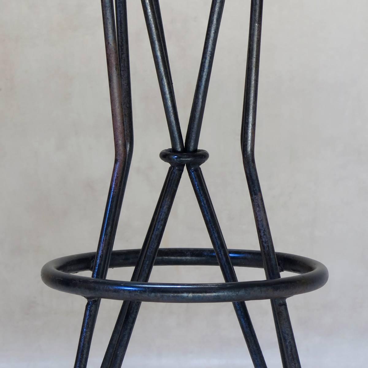 Painted Six French Mid-Century Barstools For Sale
