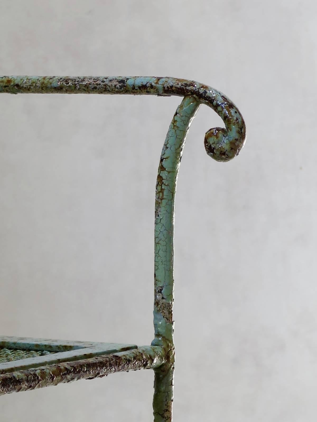 Unusual Iron Armchair, France, circa 1900 For Sale 1