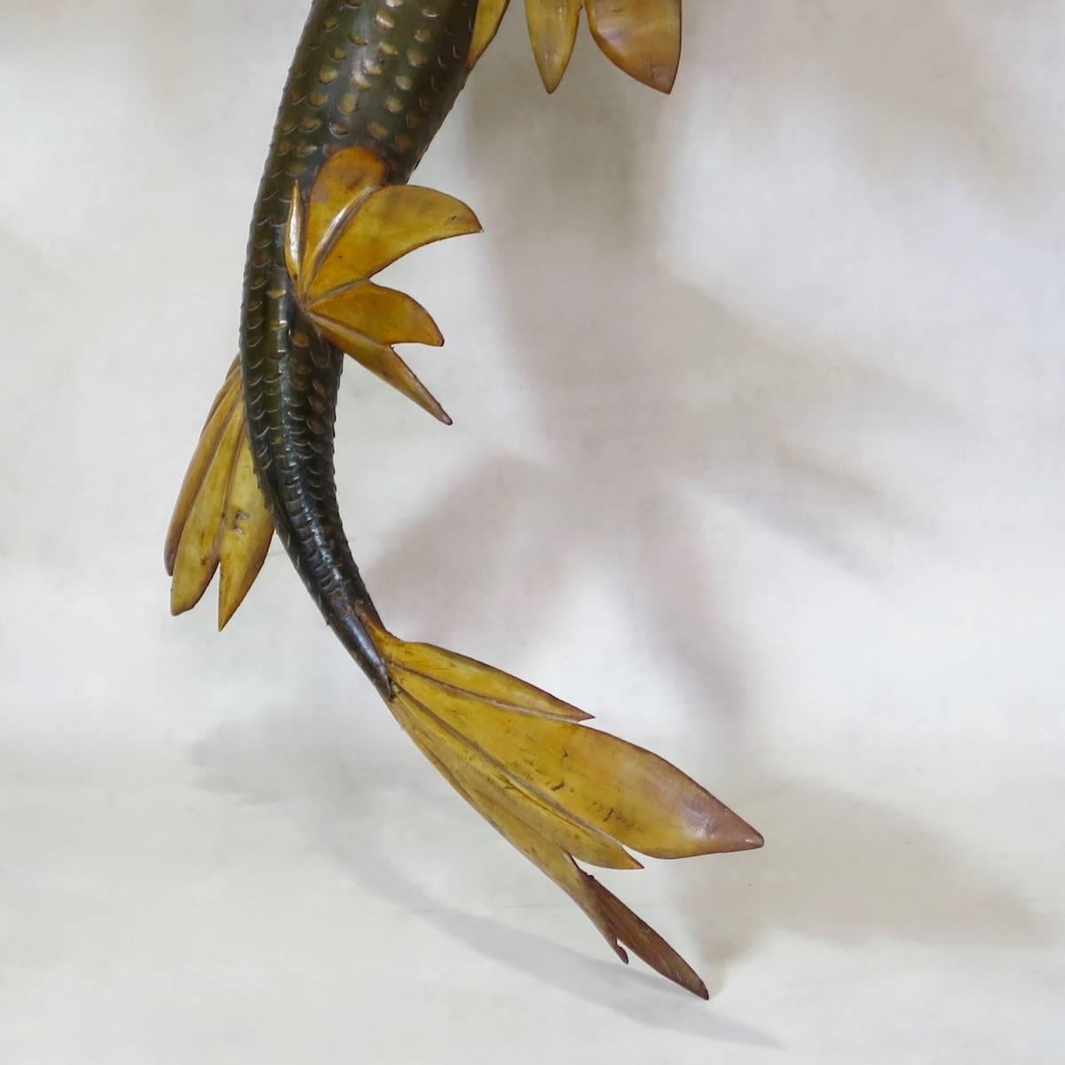 Pareja de esculturas de peces de cuerno de toro, Francia, hacia 1960 siglo XX en venta